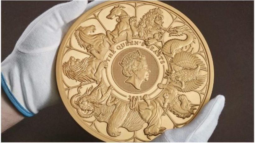 Британската Кралска ковачница изработи златна пара од 10 килограми