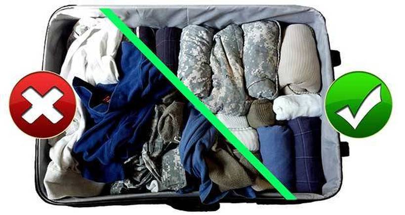 Со помош на овој трик спакувајте повеќе облека во куферот