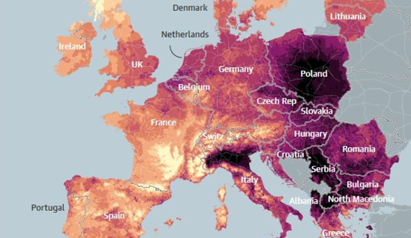Скоро цела Европа дише токсичен воздух, најлошо е во Македонија
