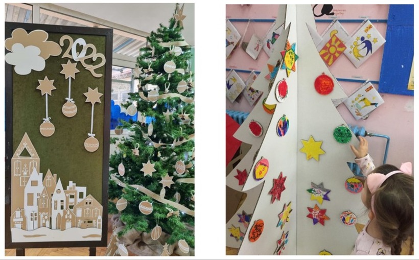 Децата од градинката Детска радост добија новогодишен „Свет од картони“ од компанијата DS Smith