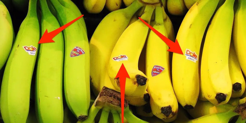 Дали знаете што значат етикетите на бананите и другите овошја?