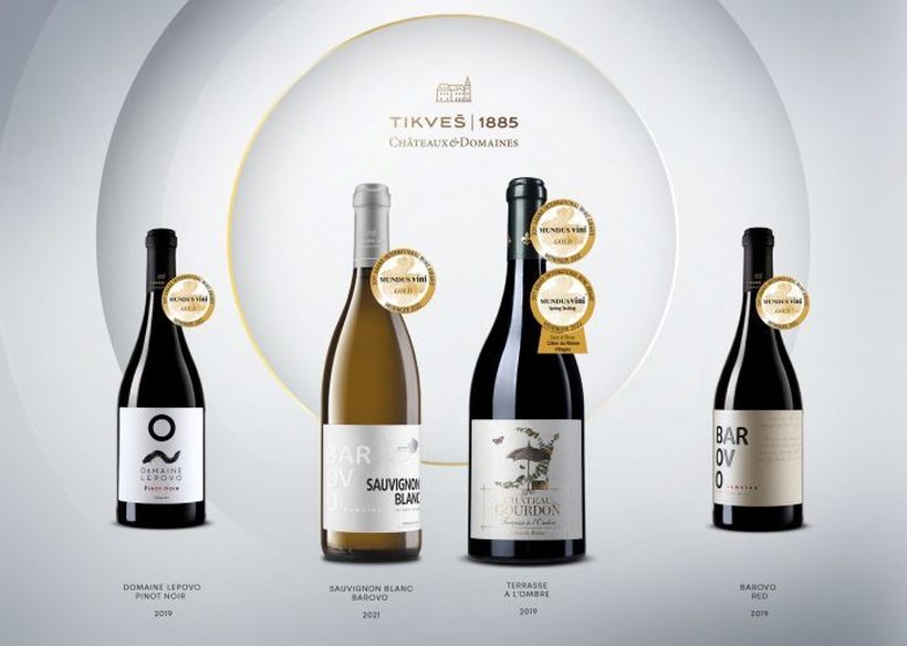 Четири златни медали и една специјална награда за вината на „Tikveš Châteaux&Domainеs“ на престижниот „Мундус Вини“ во Германија