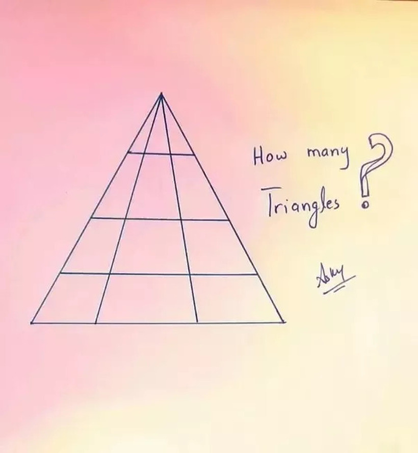 Изгледа едноставно, но не е баш така: Ако знаете точно колку триаголници има, вашиот коефициент на интелигенција е над 120