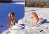 Куче кое мрази снег смисли генијален начин за што помалку да го допира
