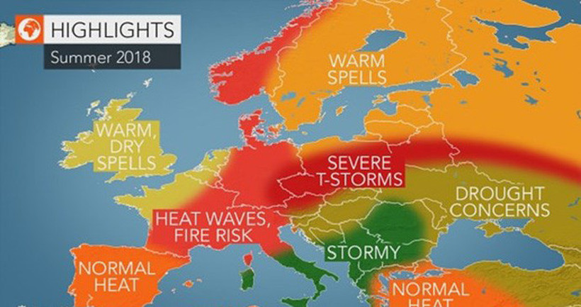 Голема летна прогноза за Европа и Балканот: Каде ќе има поплави и бури, а каде горештини?