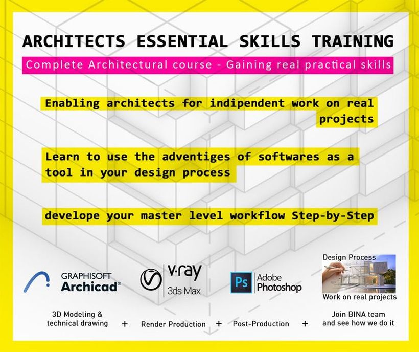 Архитектонска обука: Научи како да изработуваш проекти користејќи современи методи и техники