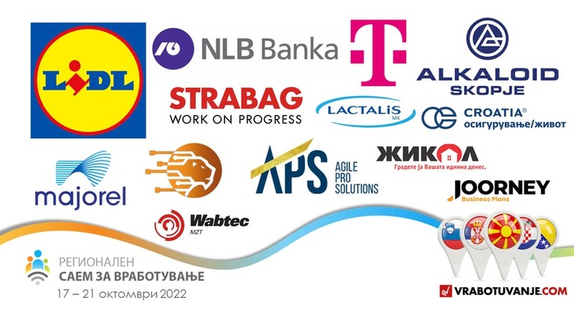 ЛИДЛ, Телеком, Алкалоид, НЛБ Банка се само дел од компаниите кои вработуваат на Саемот за вработување!