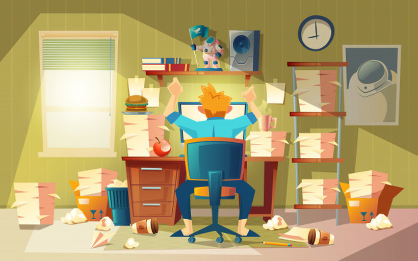 Како хаосот на работното биро влијае на продуктивноста?