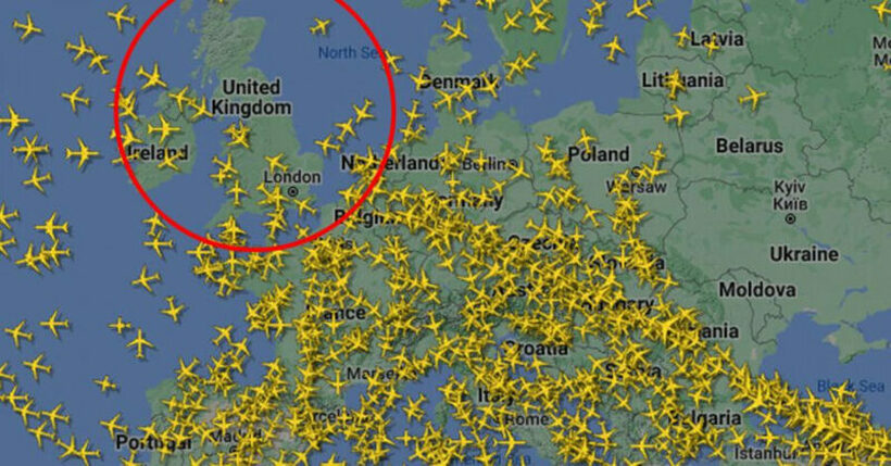 Авионите воопшто не летаат, луѓето се заробени на аеродромите во Британија, хаосот може да трае со денови