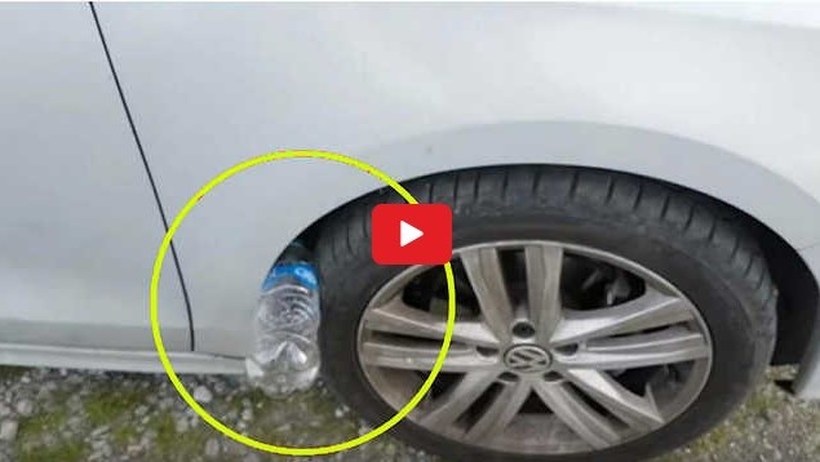 ВНИМАВАЈТЕ: Доколку видите пластично шише на тркалото на вашиот автомобил може да се најдете во опасност
