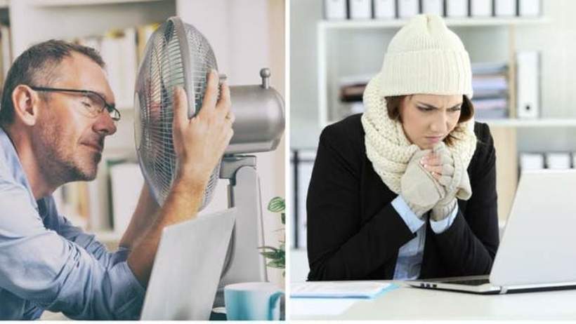 Која е идеалната температура за работа во канцеларија?