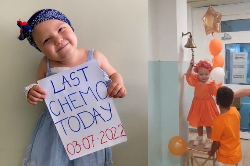 Хероина на денот, малата Дарија по 9 месечна борба ја победи леукемијата, за рака со братчето ја напушти Детската клиника во Скопје (ВИДЕО)