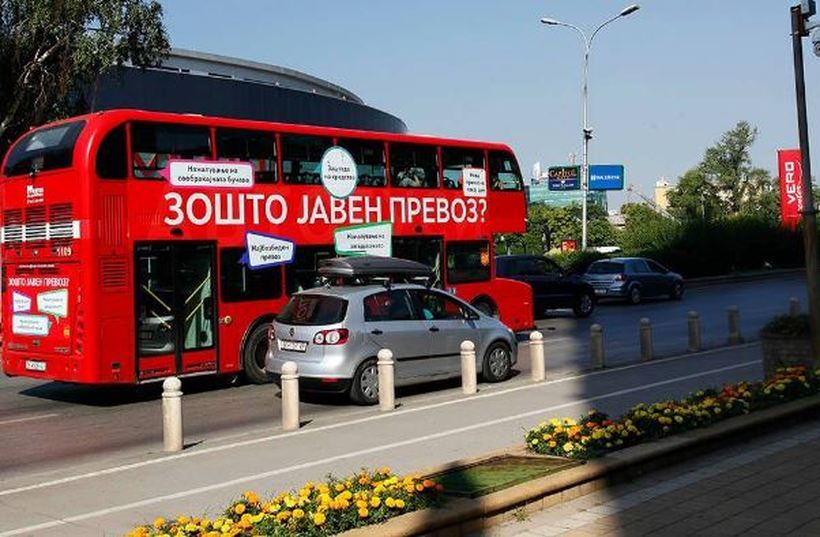 Јавниот превоз во Скопје од денеска со поголем број автобуси