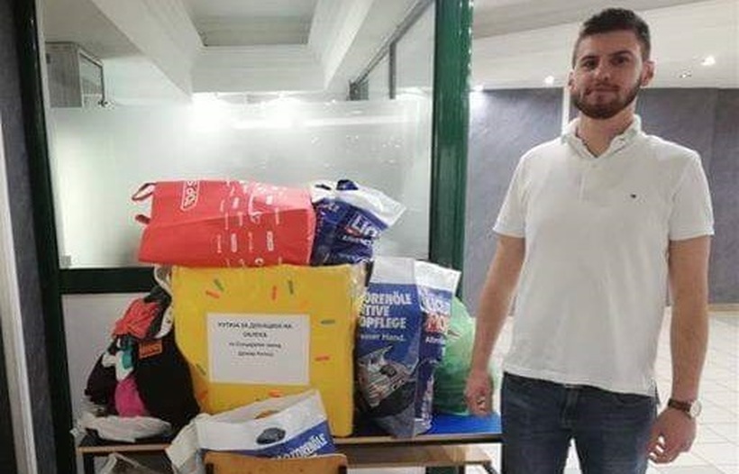 Студент на МСУ во хумана мисија: Донација на облека во ЈУ Специјален завод Демир Капија