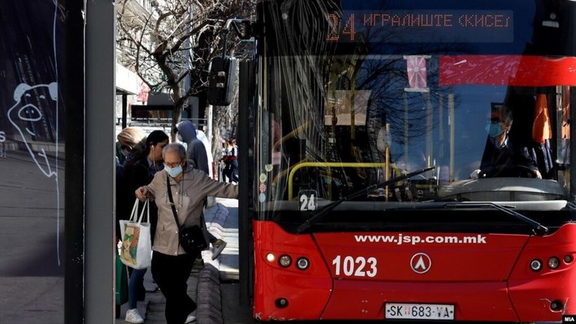 Поради блокадите,градските автобуси во Скопје возат по изменет редослед