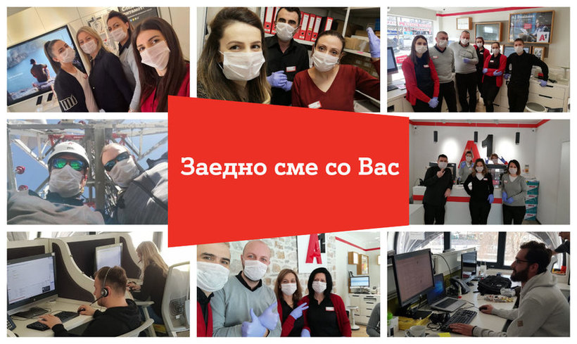 Како A1 Македонија го штити здравјето на своите вработени во време на Covid-19