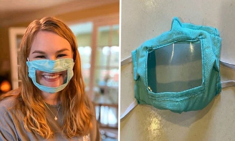 Студентка изработува маски за луѓе кои се глувонеми или имаат проблеми со слухот