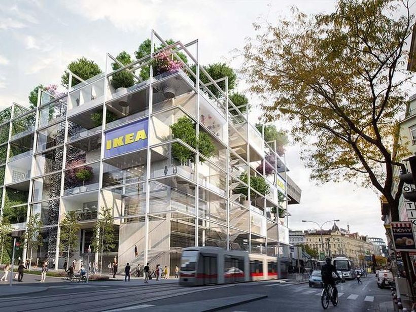 IKEA отвора продавница со нула паркинг места