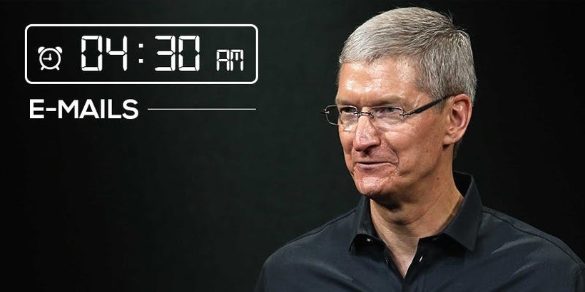 На извршниот директор на Apple денот му започнува во 4 часот наутро - еве ја првата работа што ја прави кога ќе се разбуди