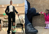 Се сретнале највисокиот маж и најниската жена на светот, видеото од нивното дружење изгледа надреално