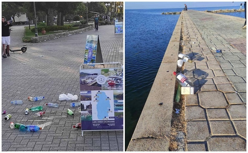 Несовесни туристи: Охрид преплавен со ѓубре