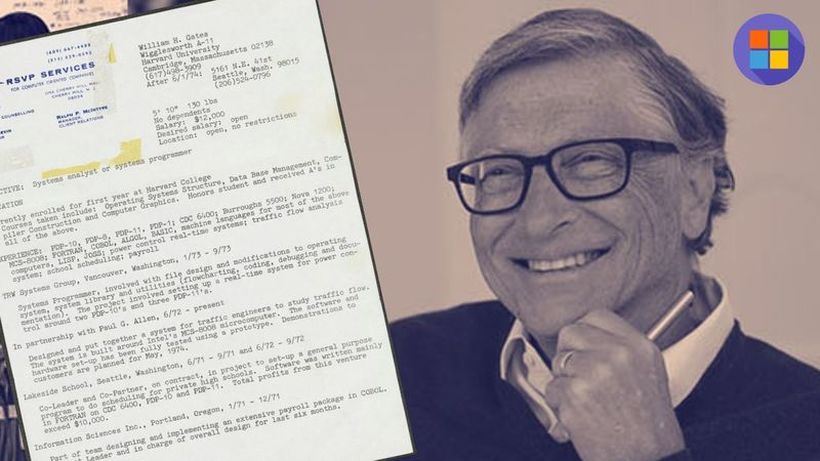 Еве како изгледало CV - то на Бил Гејтс – и најдобрите грешат